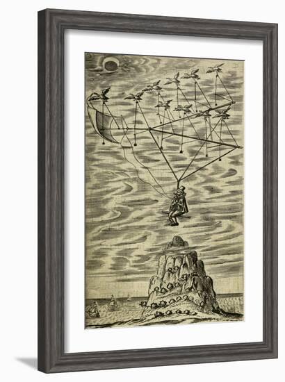 Domingo Gonsales Being Transported To the Moon-Domingo Gonsales-Framed Giclee Print