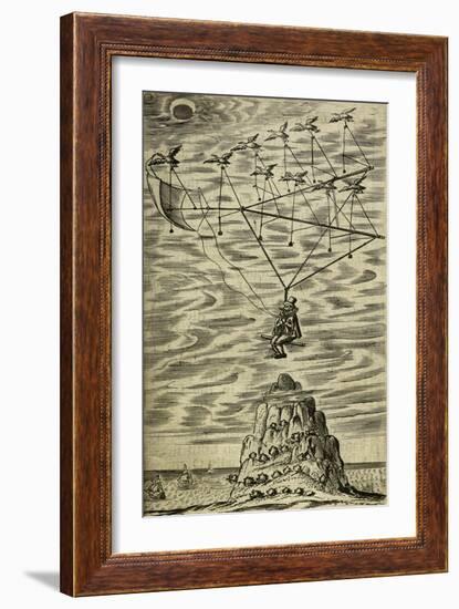 Domingo Gonsales Being Transported To the Moon-Domingo Gonsales-Framed Giclee Print