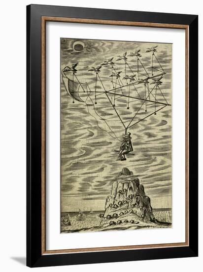 Domingo Gonsales Being Transported To the Moon-Domingo Gonsales-Framed Giclee Print