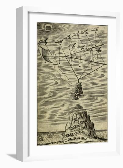 Domingo Gonsales Being Transported To the Moon-Domingo Gonsales-Framed Giclee Print