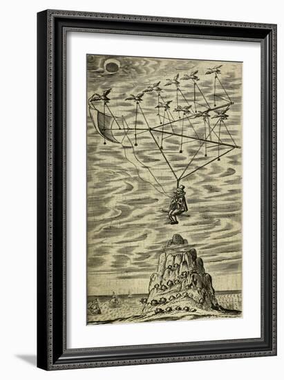 Domingo Gonsales Being Transported To the Moon-Domingo Gonsales-Framed Giclee Print