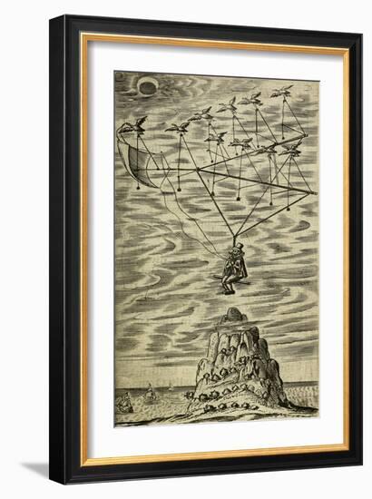 Domingo Gonsales Being Transported To the Moon-Domingo Gonsales-Framed Giclee Print