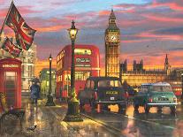 Raining Parliament Square (Variant 1)-Dominic Davison-Art Print