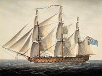 French Ship 'Sans Pareil' 3Rd Rate, 80 Guns, Captured at First of June, C.1800 (Watercolour)-Dominic Serres-Giclee Print