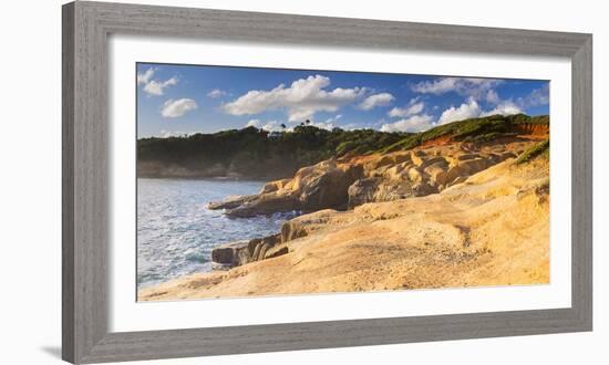 Dominica, Calibishie. the Red Rocks at Pointe Baptiste.-Nick Ledger-Framed Photographic Print