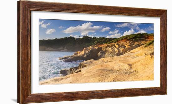 Dominica, Calibishie. the Red Rocks at Pointe Baptiste.-Nick Ledger-Framed Photographic Print