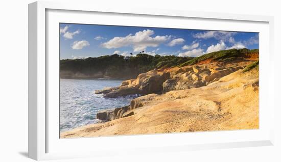 Dominica, Calibishie. the Red Rocks at Pointe Baptiste.-Nick Ledger-Framed Photographic Print