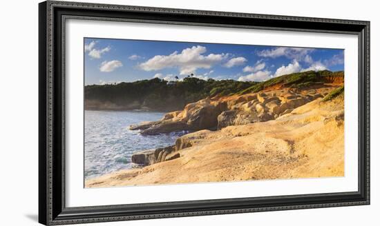 Dominica, Calibishie. the Red Rocks at Pointe Baptiste.-Nick Ledger-Framed Photographic Print