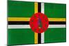 Dominica Flag Design with Wood Patterning - Flags of the World Series-Philippe Hugonnard-Mounted Art Print