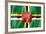 Dominica Flag-daboost-Framed Art Print