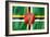 Dominica Flag-daboost-Framed Art Print