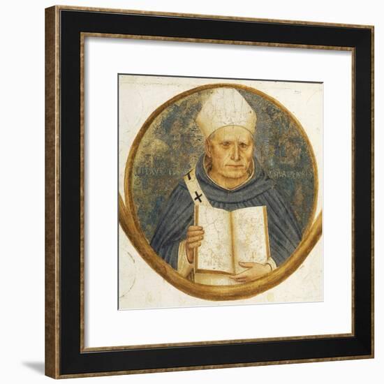 Dominican Order Genealogical Tree with Portrait of Pietro Da Palude-null-Framed Giclee Print