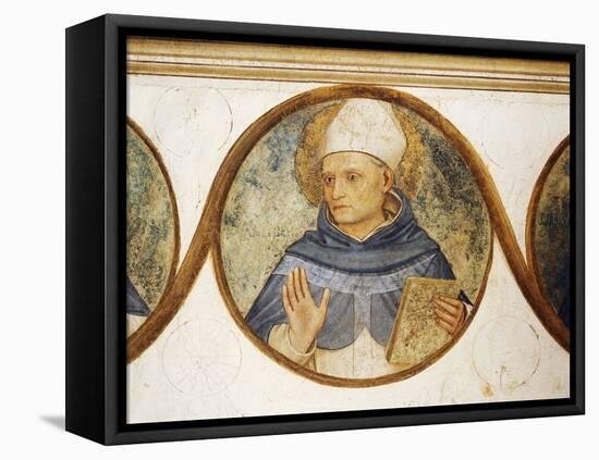 Dominican Order Genealogical Tree with Portrait of St. Albert, Detail from Crucifixion with Saints-Fra Angelico-Framed Premier Image Canvas