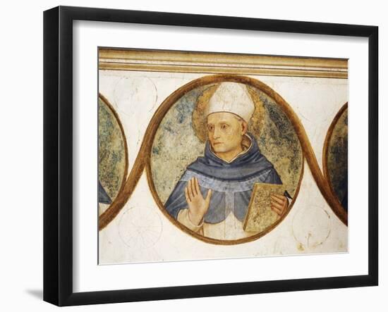 Dominican Order Genealogical Tree with Portrait of St. Albert, Detail from Crucifixion with Saints-Fra Angelico-Framed Giclee Print