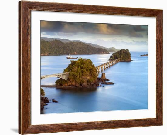 Dominican Republic, Eastern Peninsula De Samana, Semana, View of Harbour and Los Puentes - Famous B-Jane Sweeney-Framed Photographic Print