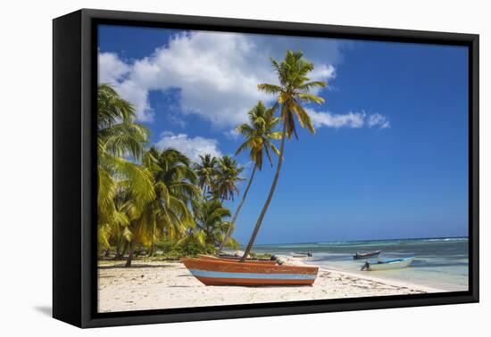 Dominican Republic, Punta Cana, Parque Nacional Del Este, Saona Island, Mano Juan-Jane Sweeney-Framed Premier Image Canvas