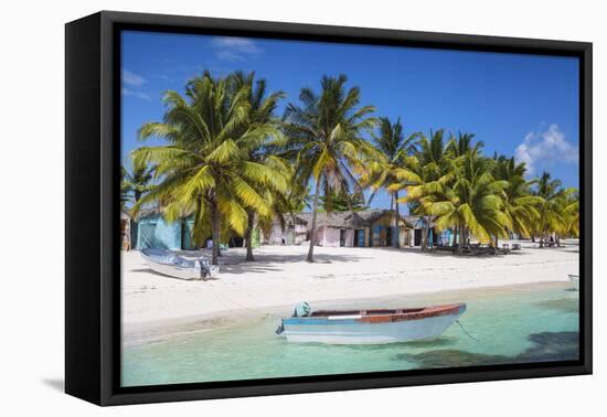 Dominican Republic, Punta Cana, Parque Nacional Del Este, Saona Island, Mano Juan-Jane Sweeney-Framed Premier Image Canvas