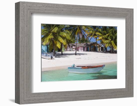 Dominican Republic, Punta Cana, Parque Nacional Del Este, Saona Island, Mano Juan-Jane Sweeney-Framed Photographic Print