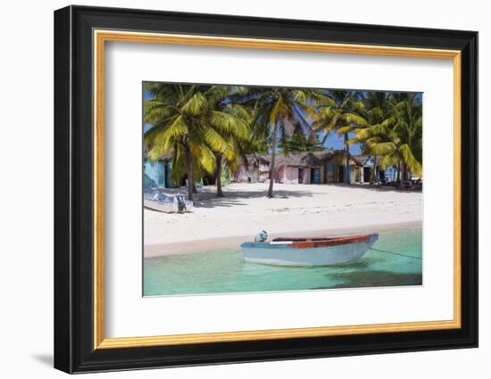 Dominican Republic, Punta Cana, Parque Nacional Del Este, Saona Island, Mano Juan-Jane Sweeney-Framed Photographic Print