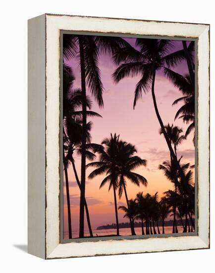 Dominican Republic, Samana Peninsula, Las Terrenas, Playa Las Terrenas Beach-Walter Bibikow-Framed Premier Image Canvas