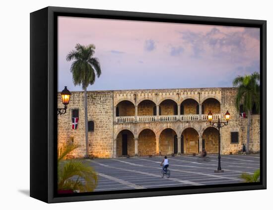 Dominican Republic, Santa Domingo, Colonial Zone, Plaza Espana, Alcazar De Colon-Jane Sweeney-Framed Premier Image Canvas