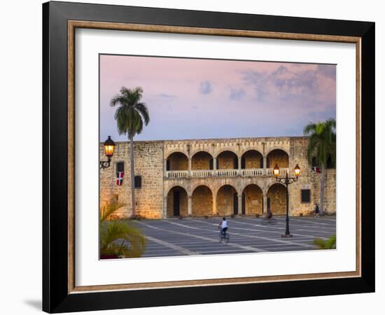 Dominican Republic, Santa Domingo, Colonial Zone, Plaza Espana, Alcazar De Colon-Jane Sweeney-Framed Photographic Print