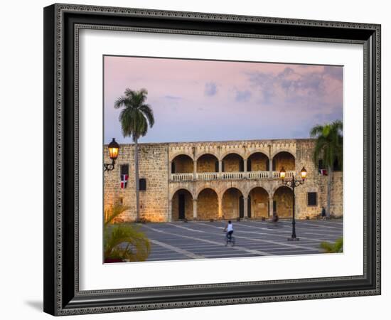 Dominican Republic, Santa Domingo, Colonial Zone, Plaza Espana, Alcazar De Colon-Jane Sweeney-Framed Photographic Print