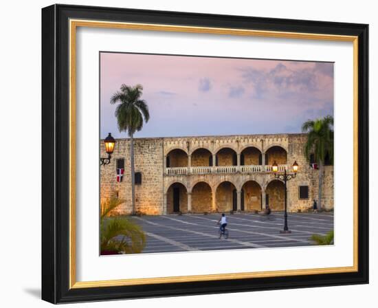 Dominican Republic, Santa Domingo, Colonial Zone, Plaza Espana, Alcazar De Colon-Jane Sweeney-Framed Photographic Print