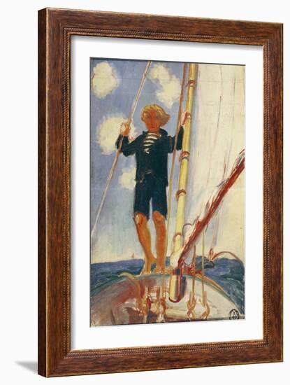 Dominique on the Isard, 1923-Maurice Denis-Framed Giclee Print