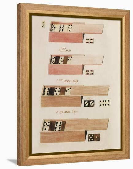 Dominoes-Anna Polanski-Framed Stretched Canvas