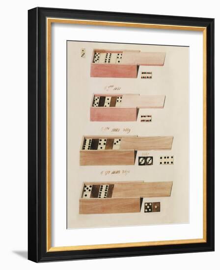 Dominoes-Anna Polanski-Framed Art Print