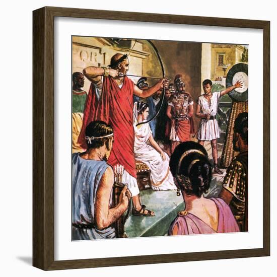 Domitian, the Emperor Who Liked to Play Games-Clive Uptton-Framed Giclee Print