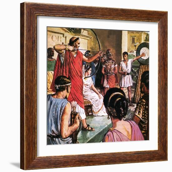 Domitian, the Emperor Who Liked to Play Games-Clive Uptton-Framed Giclee Print