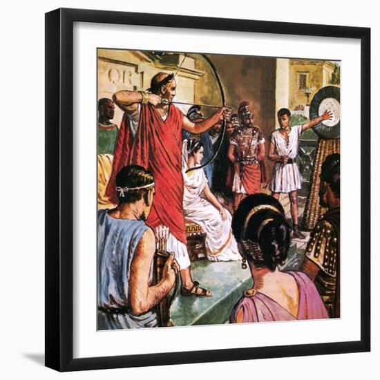 Domitian, the Emperor Who Liked to Play Games-Clive Uptton-Framed Giclee Print