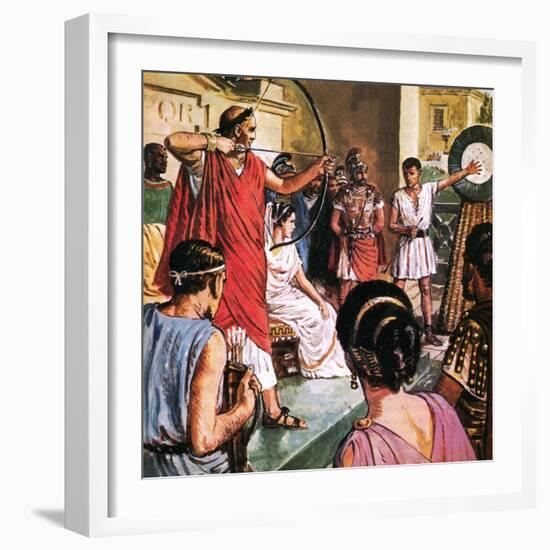 Domitian, the Emperor Who Liked to Play Games-Clive Uptton-Framed Giclee Print