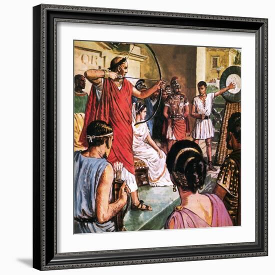 Domitian, the Emperor Who Liked to Play Games-Clive Uptton-Framed Giclee Print