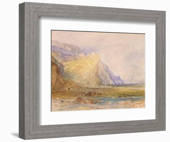 Domleschg Valley, Looking South East, Towards Schloss Ortenstein, C.1853-J. M. W. Turner-Framed Giclee Print