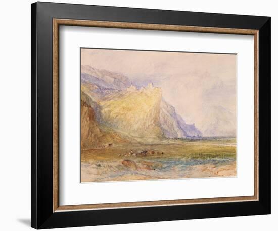 Domleschg Valley, Looking South East, Towards Schloss Ortenstein, C.1853-J. M. W. Turner-Framed Giclee Print