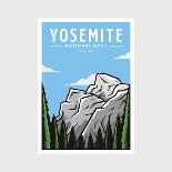 Yosemite National Park Poster Vector Illustration Design-DOMSTOCK-Photographic Print