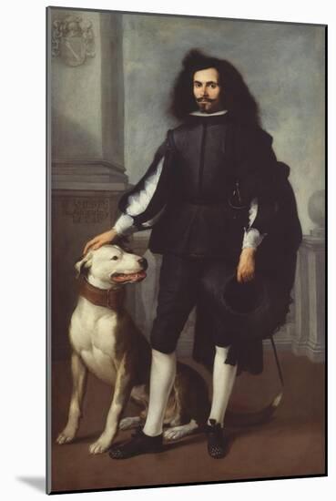 Don Andrés de Andrade y la Cal, c.1665-72-Bartolome Esteban Murillo-Mounted Giclee Print