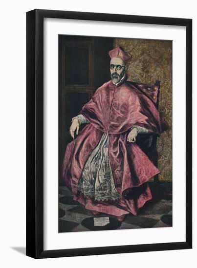 'Don Fernando Nino De Guevara', (Portrait of Cardinal Nino de Guevara), 1598, (1938)-El Greco-Framed Giclee Print