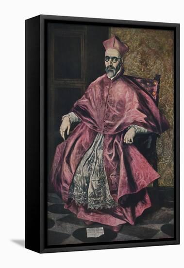 'Don Fernando Nino De Guevara', (Portrait of Cardinal Nino de Guevara), 1598, (1938)-El Greco-Framed Premier Image Canvas