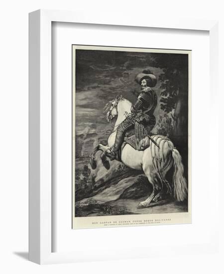 Don Gaspar De Guzman, Conde Duque D'Olivarez-Diego Velazquez-Framed Giclee Print