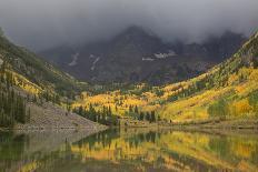 Colorado, Maroon Bells SP. Storm Clouds on Maroon Bells Mountains-Don Grall-Photographic Print