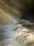 Sunbeams on Tahquamenon Falls, Upper Peninsula, Michigan, USA-Don Grall-Photographic Print