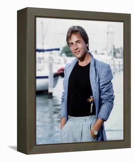 Don Johnson - Miami Vice-null-Framed Stretched Canvas