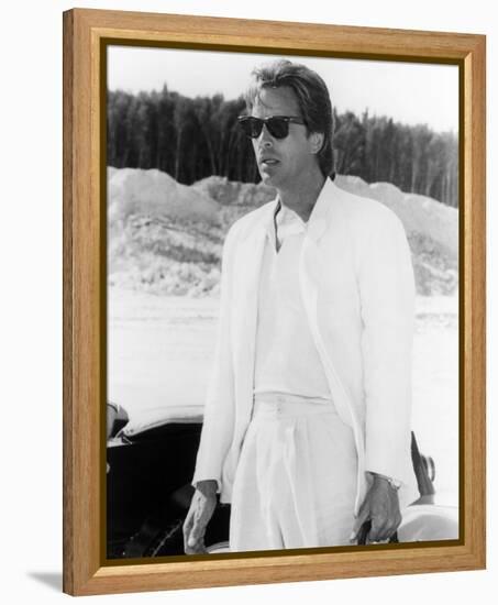 Don Johnson - Miami Vice-null-Framed Stretched Canvas