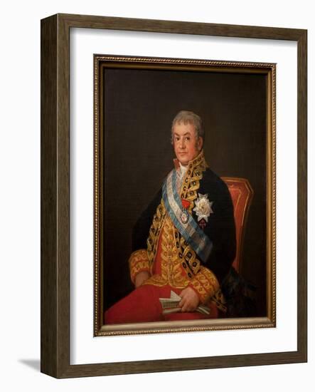 Don Jose Antonio, Marquis De Caballero, 1807 (Oil on Canvas)-Francisco Jose de Goya y Lucientes-Framed Giclee Print