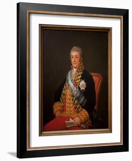 Don Jose Antonio, Marquis De Caballero, 1807 (Oil on Canvas)-Francisco Jose de Goya y Lucientes-Framed Giclee Print