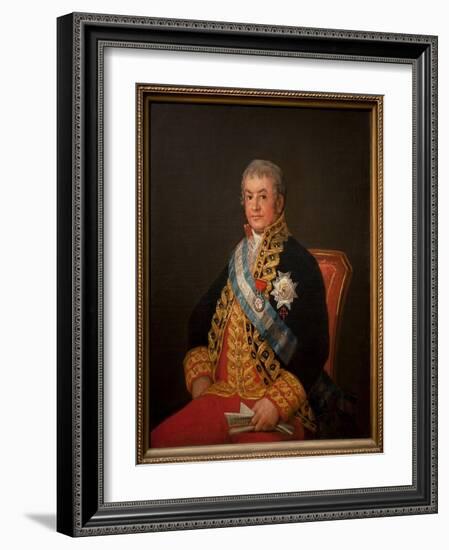 Don Jose Antonio, Marquis De Caballero, 1807 (Oil on Canvas)-Francisco Jose de Goya y Lucientes-Framed Giclee Print